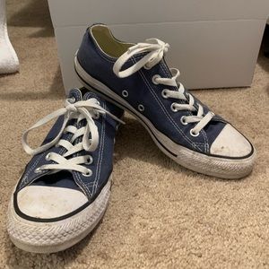 Converse All Star Blue Sneakers, Womens Size 9 / Mens Size 7, great condition!